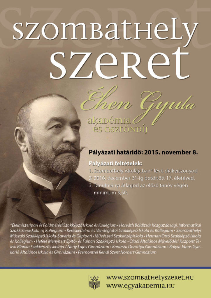 2015_Éhen_Gyula_Akadémia_és_Ösztöndíj_plakát